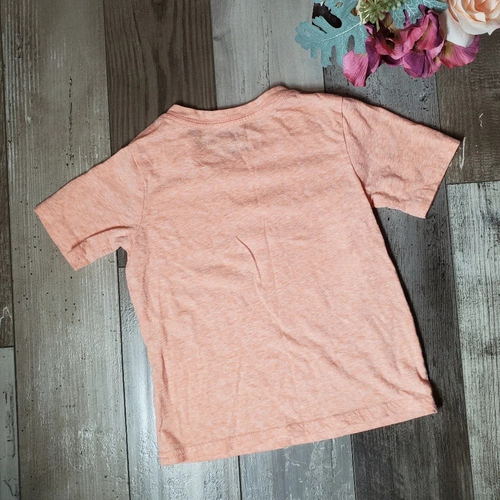 The Children's Place Orange V-Neck Casual T-Shirt Size 3T Toddler Boy
